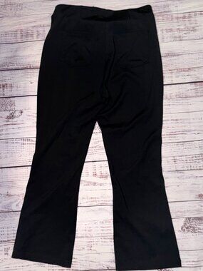 Women's Black Dress Yoga Pants Large